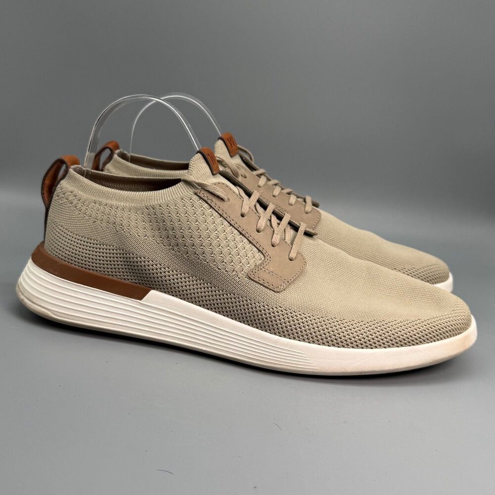 Wolf & Shepherd SwiftKnit Men's 11 Desert Tan Mesh Low Derby Sneakers Shoes